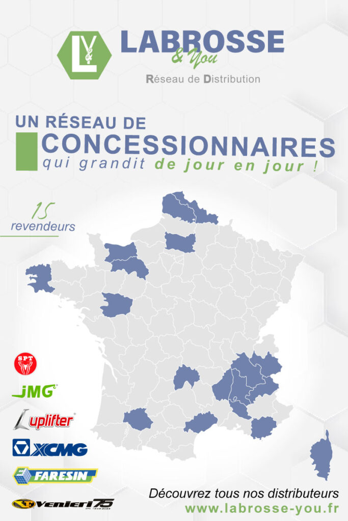 réseau de concessionnaires d'engins de levage